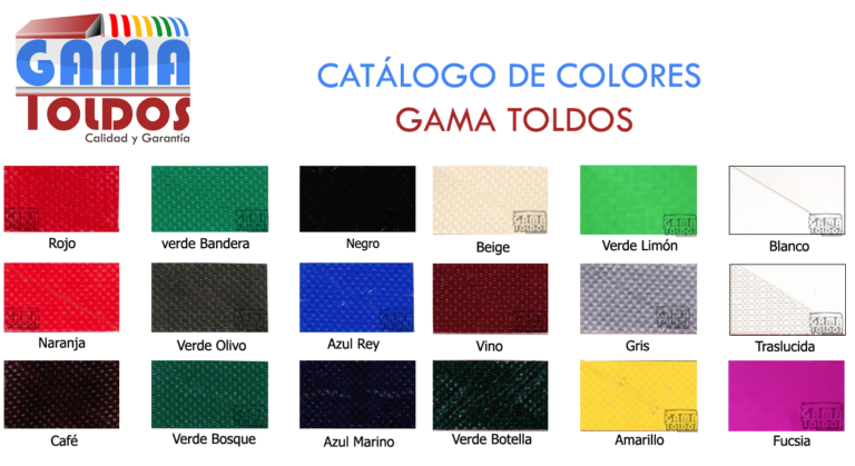 muestrario de colores